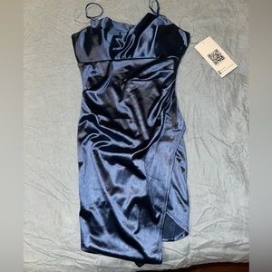 Shiny Navy blue dress